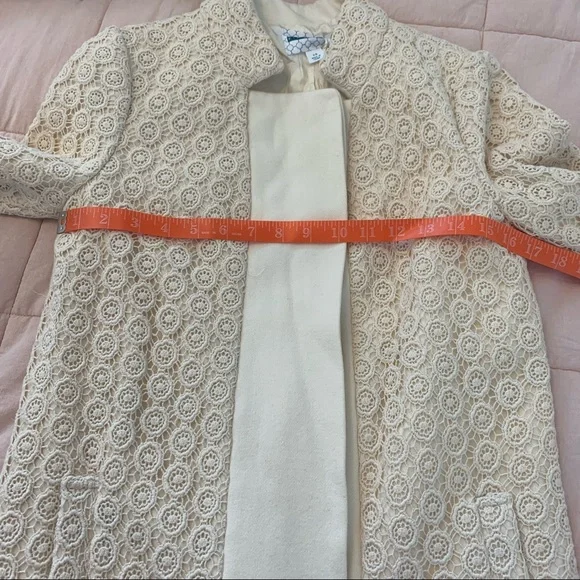 PIM & LARKIN size XS stunning cream jacket with crochet embroidery detail - Picture 10 of 16